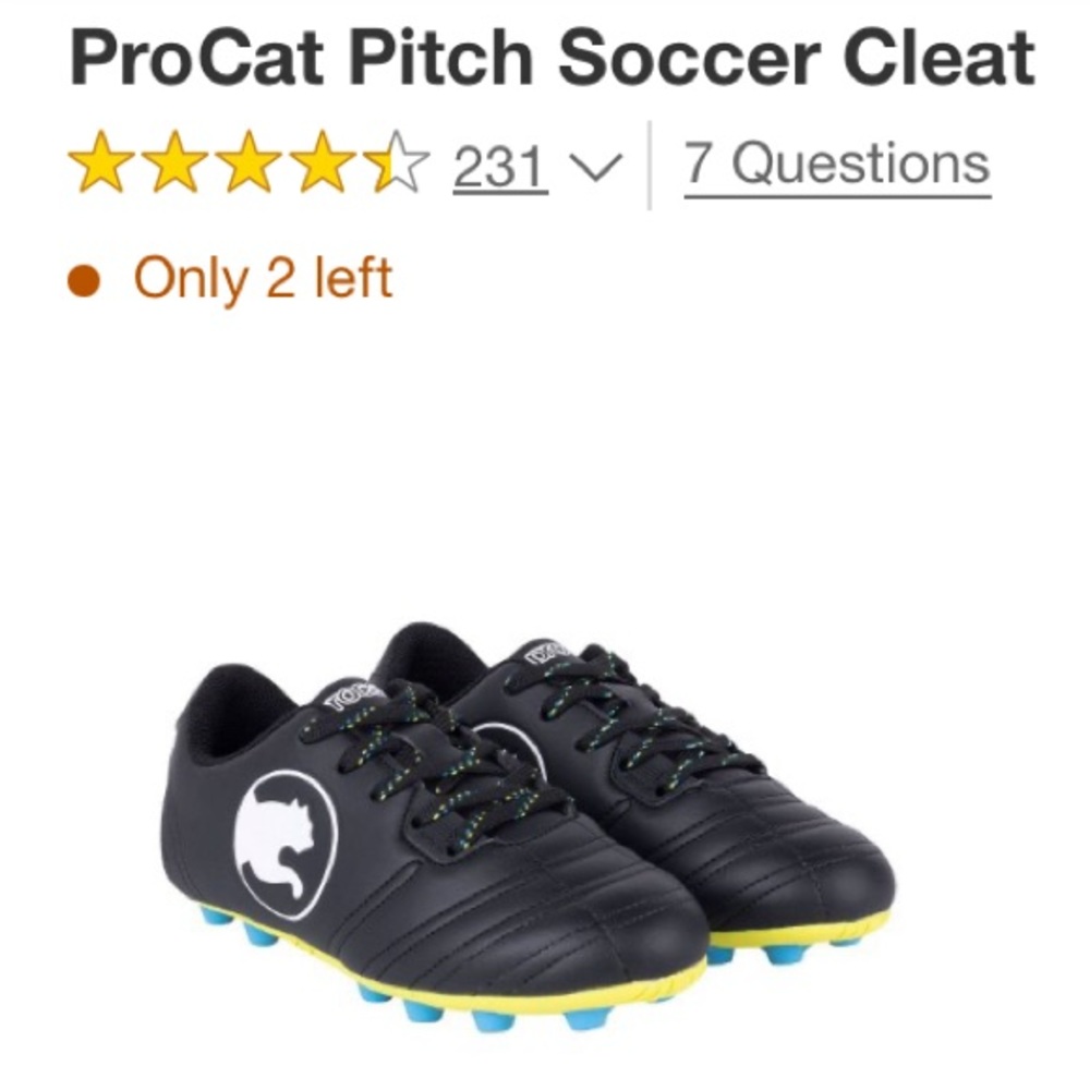 Puma Procat cleats. Child Size 13